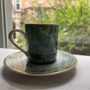 Goebel Artis Orbis Claude Monet Les Bassin Aux Nympheas Demitase Cup&Saucer Gift